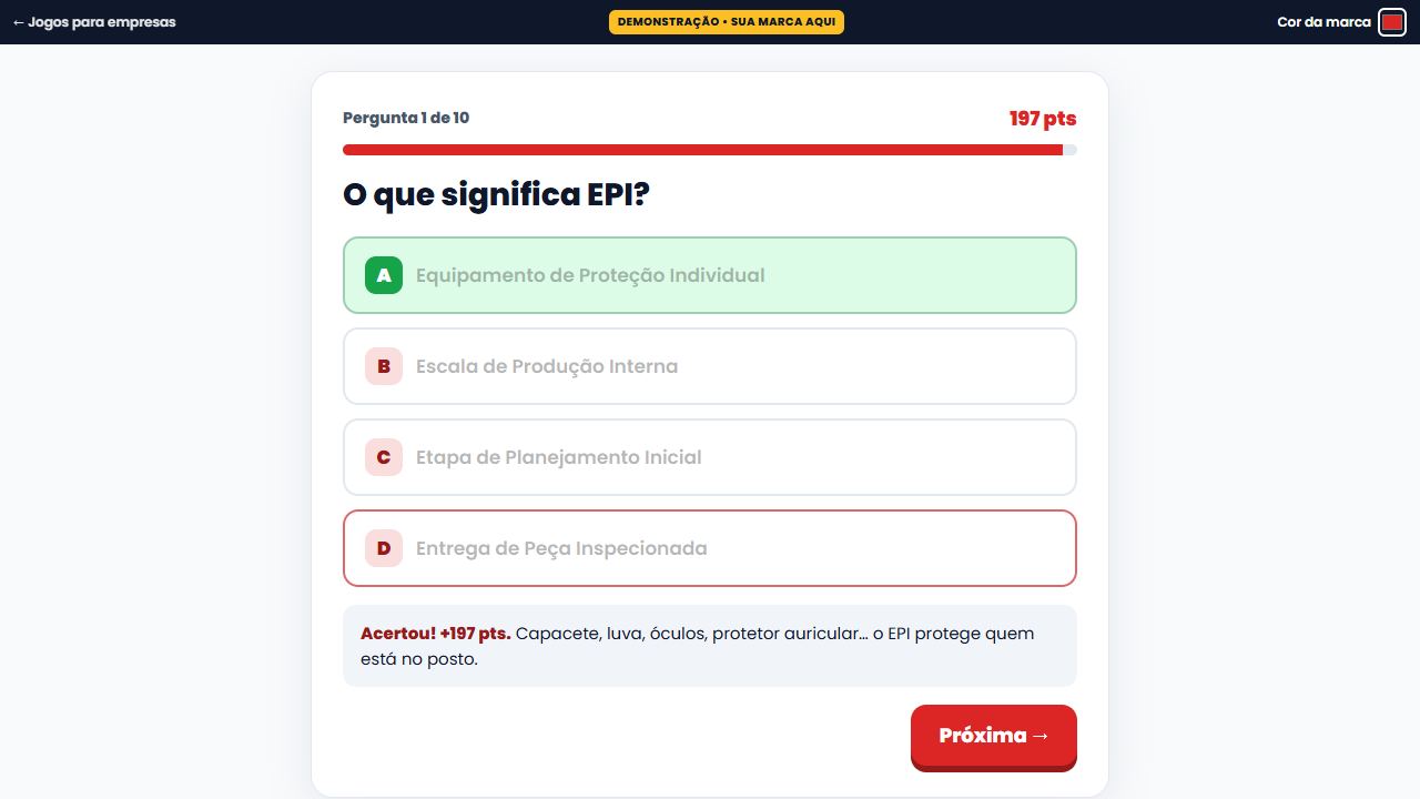 Quiz com ranking